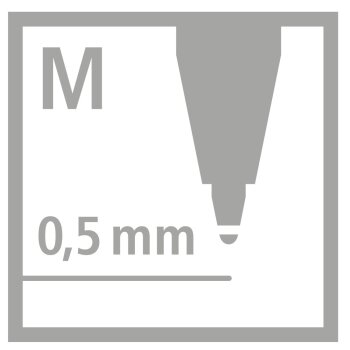 Druck-Kugelschreiber - STABILO pointball - 6er Pack - mit 6 verschiedenen Farben