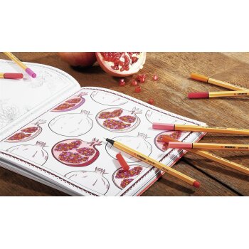 STABILO point 88 - fineliner - 15 ks v rôznych farbách vrátane 5 neónových