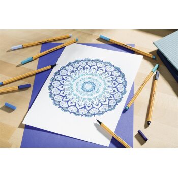 STABILO point 88 - fineliner - 15 ks v rôznych farbách vrátane 5 neónových