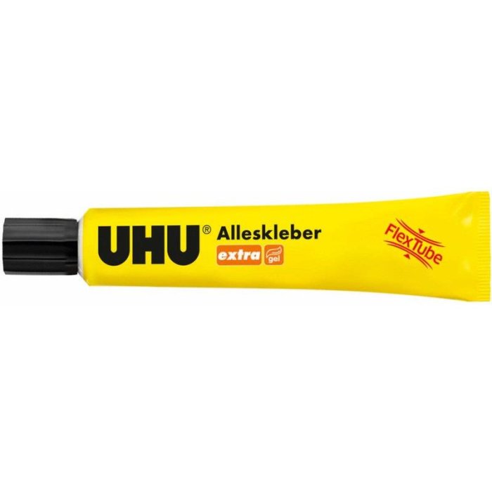 UHU extra Alleskleber Gel FLEX + CLEAN, Kunststofftube, 18 g