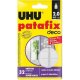 UHU Klebepads patafix homedeco, wieder ablösbar, weiß