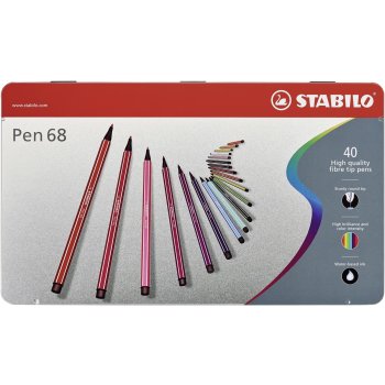 Premium-Filzstift - STABILO Pen 68 - 40er Metalletui -...