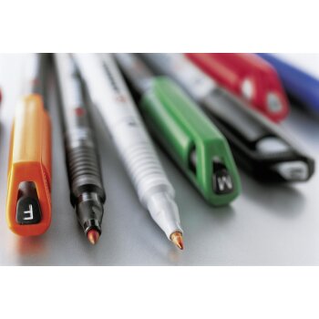 Folienstift - STABILO OHPen universal - wasserlöslich fein - Einzelstift - schwarz