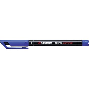 Folienstift - STABILO OHPen universal - permanent fein - Einzelstift - blau