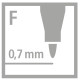 Folienstift - STABILO OHPen universal - permanent fein - Einzelstift - schwarz