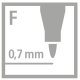 STABILO OHPen universal - fóliové pero - permanentné - (F) hrot 0,7 mm - 4 ks - zelená, červená, modrá, čierna