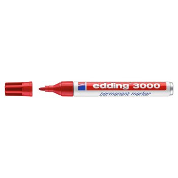 edding 3000 Permanentmarker rot