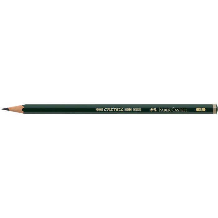 FABER-CASTELL Bleistift CASTELL 9000, Härtegrad: 4B