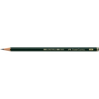FABER-CASTELL Bleistift CASTELL 9000, Härtegrad: 3H