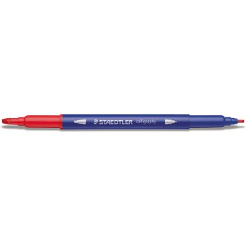 STAEDTLER Kalligraphie-Doppel-Fasermaler, 12er Etui