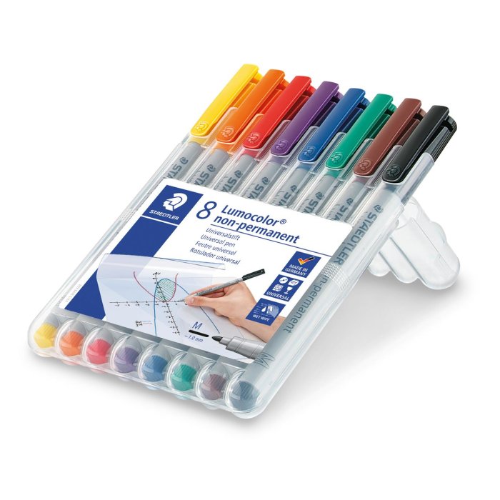 STAEDTLER Lumocolor 315 NonPermanent univerzálne popisovače 1,0mm - 8 farieb