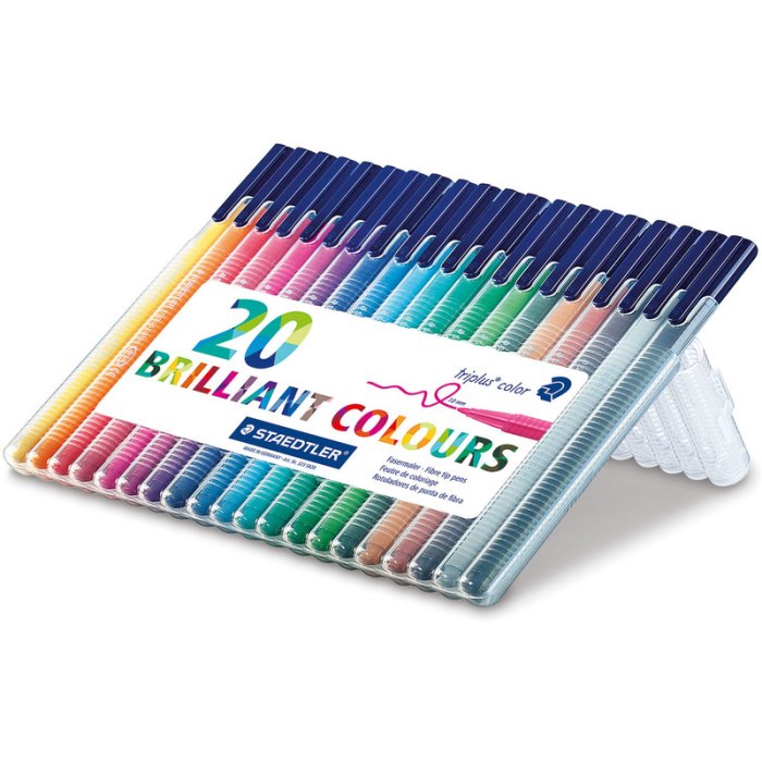 STAEDTLER 323 triplus colors fixky - 20 rôznych farieb v Boxe