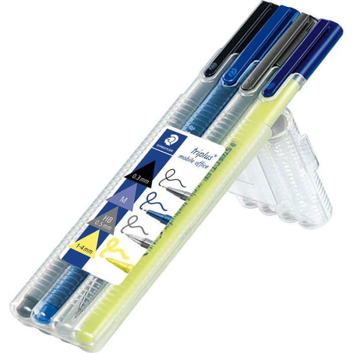 STAEDTLER 34 triplus mobile office Schreibgeräte Set 4er Box