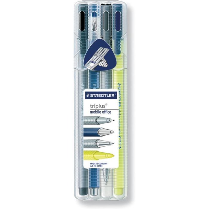 STAEDTLER 34 triplus mobile office Schreibgeräte Set 4er Box