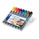 STAEDTLER Lumocolor 350 permanentný popisovač - 8 ks - rôzne farby - v obale