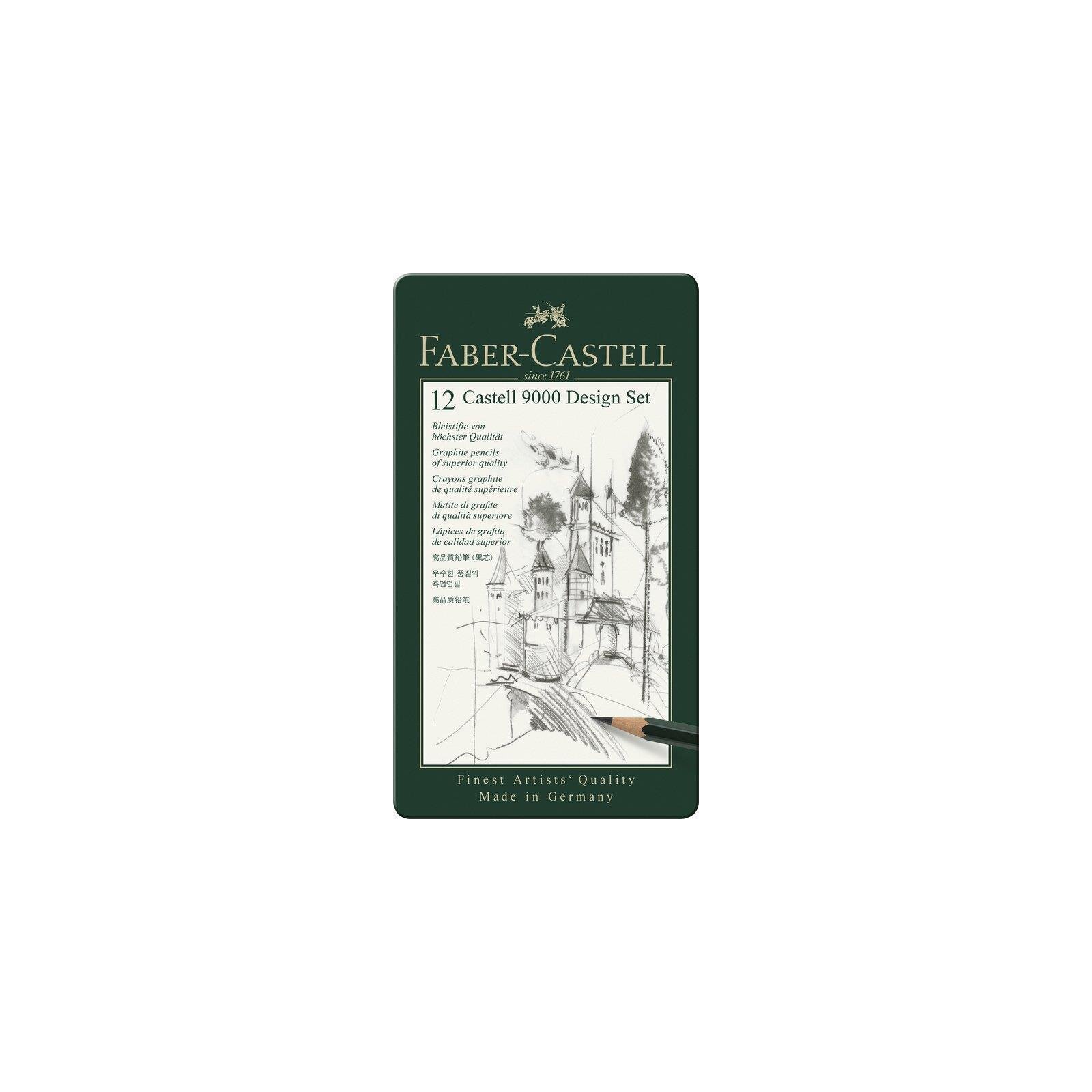 Faber-Castell Bleistift-Set CASTELL 9000 – 12er Design-Set Für Zeichnen & Schreiben