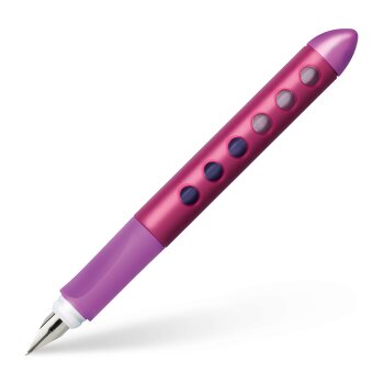 FABER-CASTELL Schul-Füllhalter Scribolino, brombeer Rechtshänder