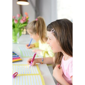 FABER-CASTELL Schul-Füllhalter Scribolino, brombeer Rechtshänder
