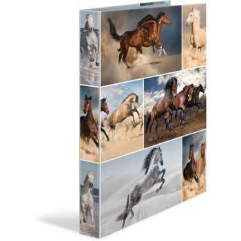 HERMA Ringbuch "Animals" - Pferde, DIN A4, 4-Ring