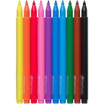 FABER-CASTELL fixky GRIP COLOUR MARKER - 10  farebné