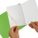herlitz my.book flex poznámkový zošit A4, 2 x 40 listov, linajkovaný / štvorčekový - svetlozelený