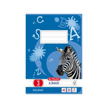 herlitz Schulheft x.book, DIN A5, Lineatur 3 / liniert 32...