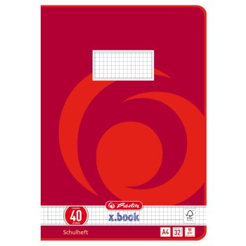 herlitz x.book 40, A4, 32 listov, štvorcový...