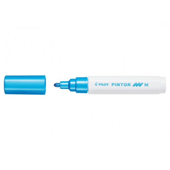 PILOT Pigmentmarker PINTOR, medium, metallic-blau