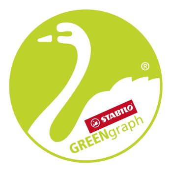 Umweltfreundlicher Bleistift mit Radiergummi - STABILO GREENgraph - Härtegrad HB - 3er Pack