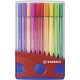 Premium-Filzstift - STABILO Pen 68 Colorparade - 20er Tischset in blau/rot - mit 20 verschiedenen Farben