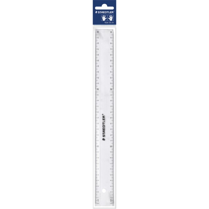 STAEDTLER Lineal 30 cm für Links- und Rechtshänder