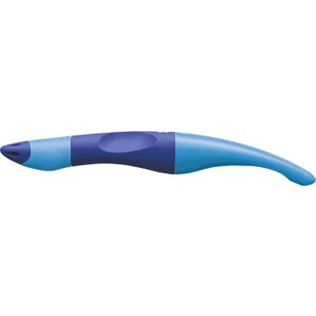 Ergonomischer Tintenroller für Linkshänder - STABILO EASYoriginal in dunkelblau/hellblau -Einzelstift - Schreibfarbe blau (löschbar) - inklusive Patrone