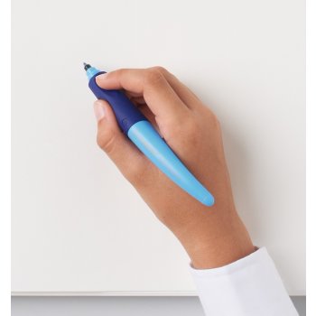 Ergonomischer Tintenroller für Rechtshänder - STABILO EASYoriginal in pink hell/dunkel - Einzelstift - Schreibfarbe blau (löschbar) - inklusive Patrone