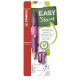 Ergonomischer Druck-Bleistift für Rechtshänder - STABILO EASYergo 3.15 in pink/lila - Einzelstift - inklusive 1 dicken Mine - Härtegrad HB & Spitzer
