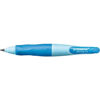 Ergonomischer Druck-Bleistift für Rechtshänder - STABILO EASYergo 3.15 in hellblau/dunkelblau - Einzelstift - inklusive 1 dicken Mine - Härtegrad HB & Spitzer