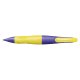 Ergonomischer Druck-Bleistift für Rechtshänder - STABILO EASYergo 1.4 in violett/neongelb - Einzelstift - inklusive 3 dünner Minen - Härtegrad HB