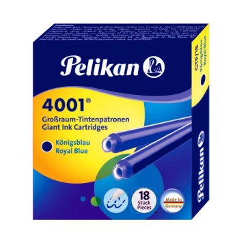 Pelikan 4001 Großraum Tintenpatrone königsblau...