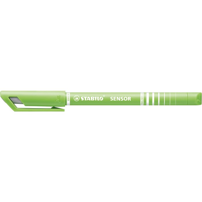 Fineliner mit gefederter Spitze - STABILO SENSOR F - fein - Einzelstift - hellgrün
