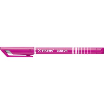 Fineliner mit gefederter Spitze - STABILO SENSOR F - fein - Einzelstift - pink