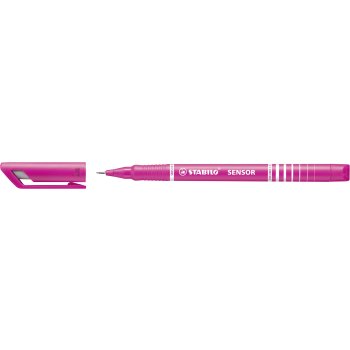 Fineliner mit gefederter Spitze - STABILO SENSOR F - fein - Einzelstift - pink