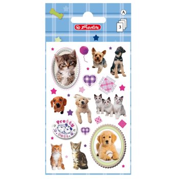 herlitz Sticker Pretty Pets Hund & Katze