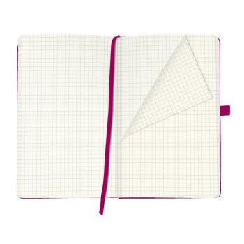 herlitz my.book Classic poznámkový zošit A5, 96 listov - štvorčekový - tmavo malinový