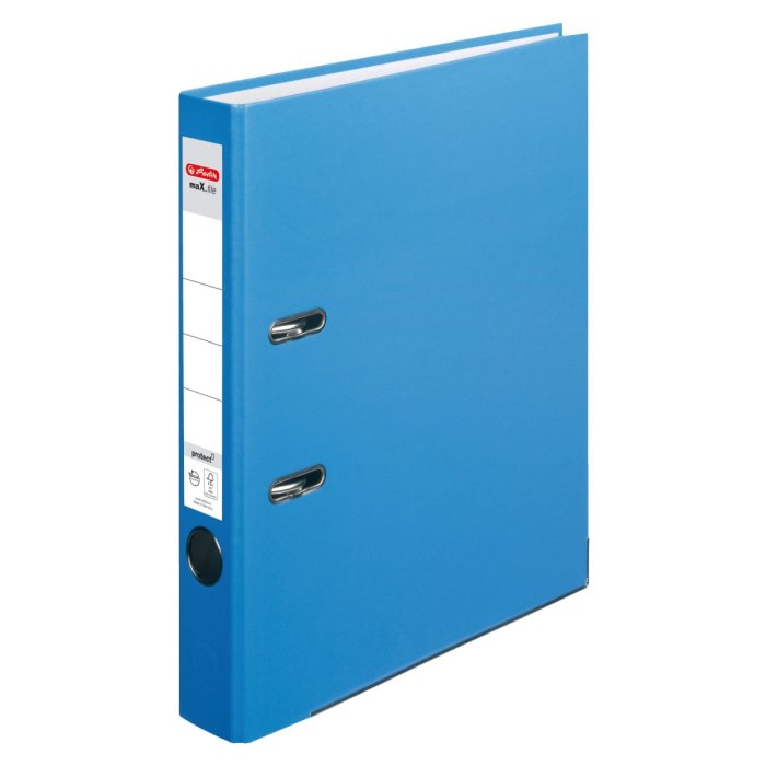 herlitz Ordner maX.file protect A4 50mm hellblau 5er Pack