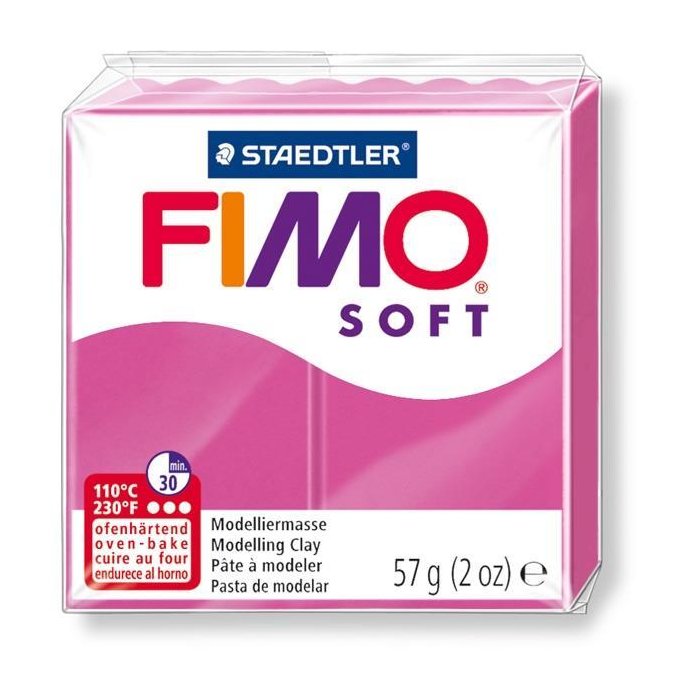 FIMO SOFT Modelliermasse, ofenhärtend, himbeere, 57 g