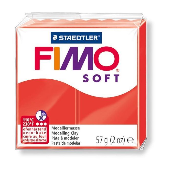 FIMO SOFT Modelliermasse, ofenhärtend, indischrot, 57 g