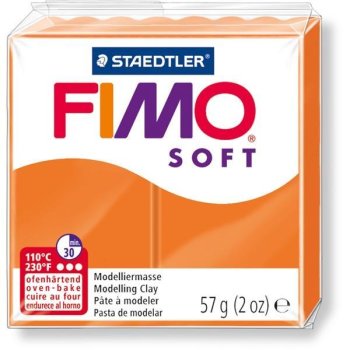 FIMO SOFT Modelliermasse, ofenhärtend, mandarine, 57 g