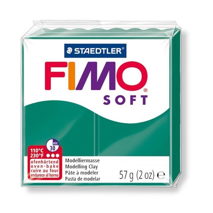 FIMO SOFT Modelliermasse, ofenhärtend, smaragdgrün, 57 g