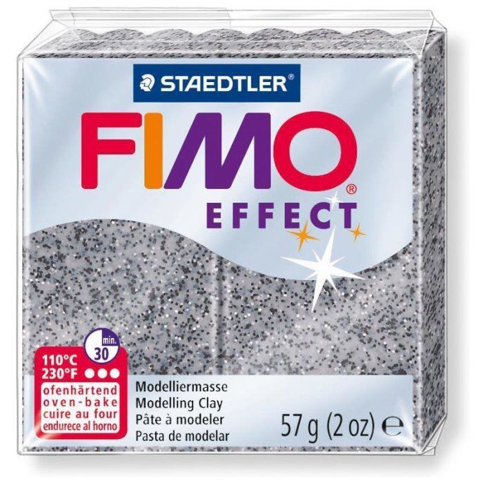 FIMO EFFECT Modelliermasse, ofenhärtend, granit, 57 g