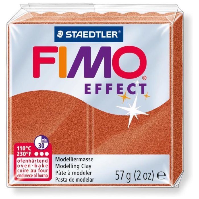 FIMO EFFECT Modelliermasse, ofenhärtend, metallic-kupfer, 57 g