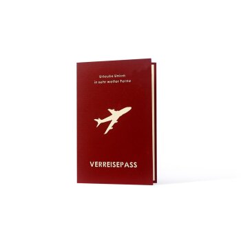 Diese Klappkarten "Verreisepass"